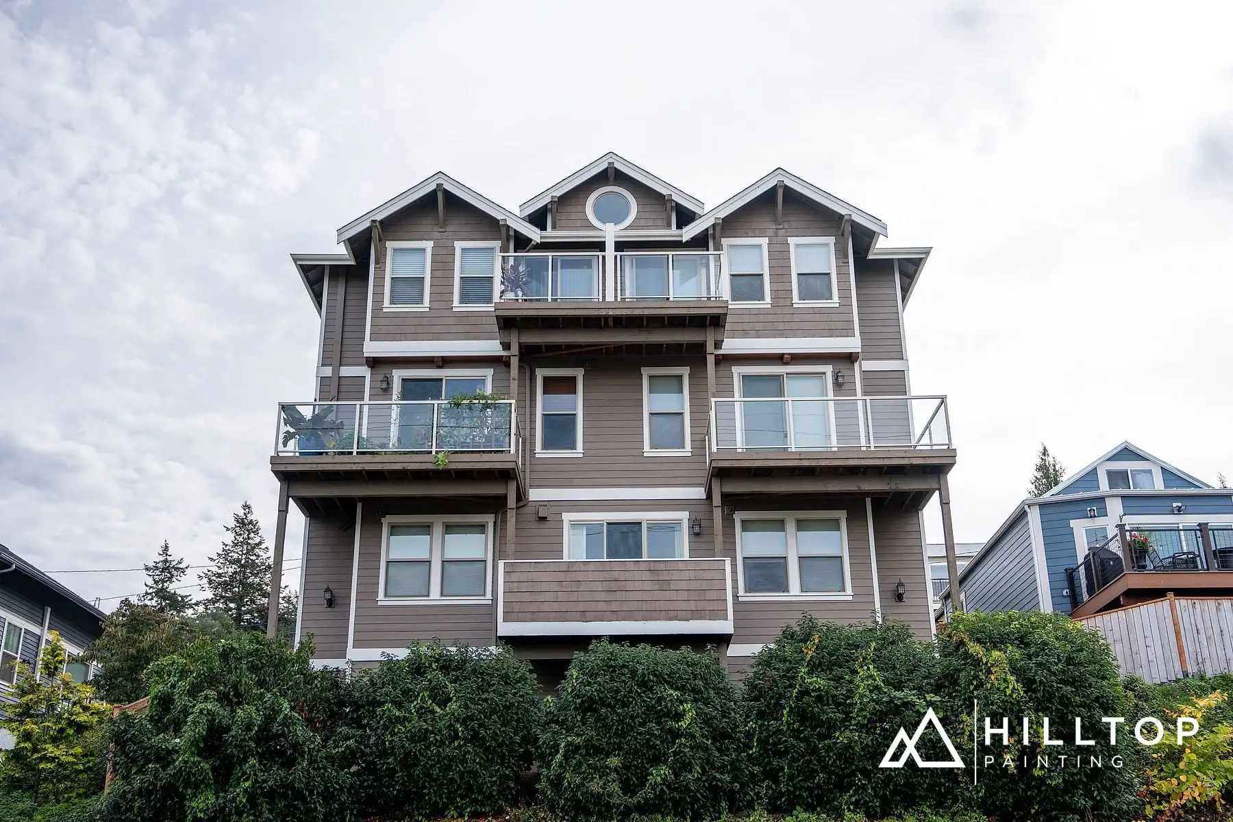 Boulevard Condominium — Full Exterior Repaint & Trim Restoration Above Bellingham Bay
