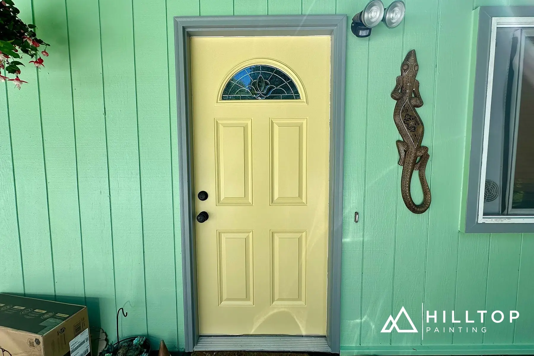 Relish SW 6443 in the Woods — a Bellingham Cabin & Shed Wake Up Green — photo 3