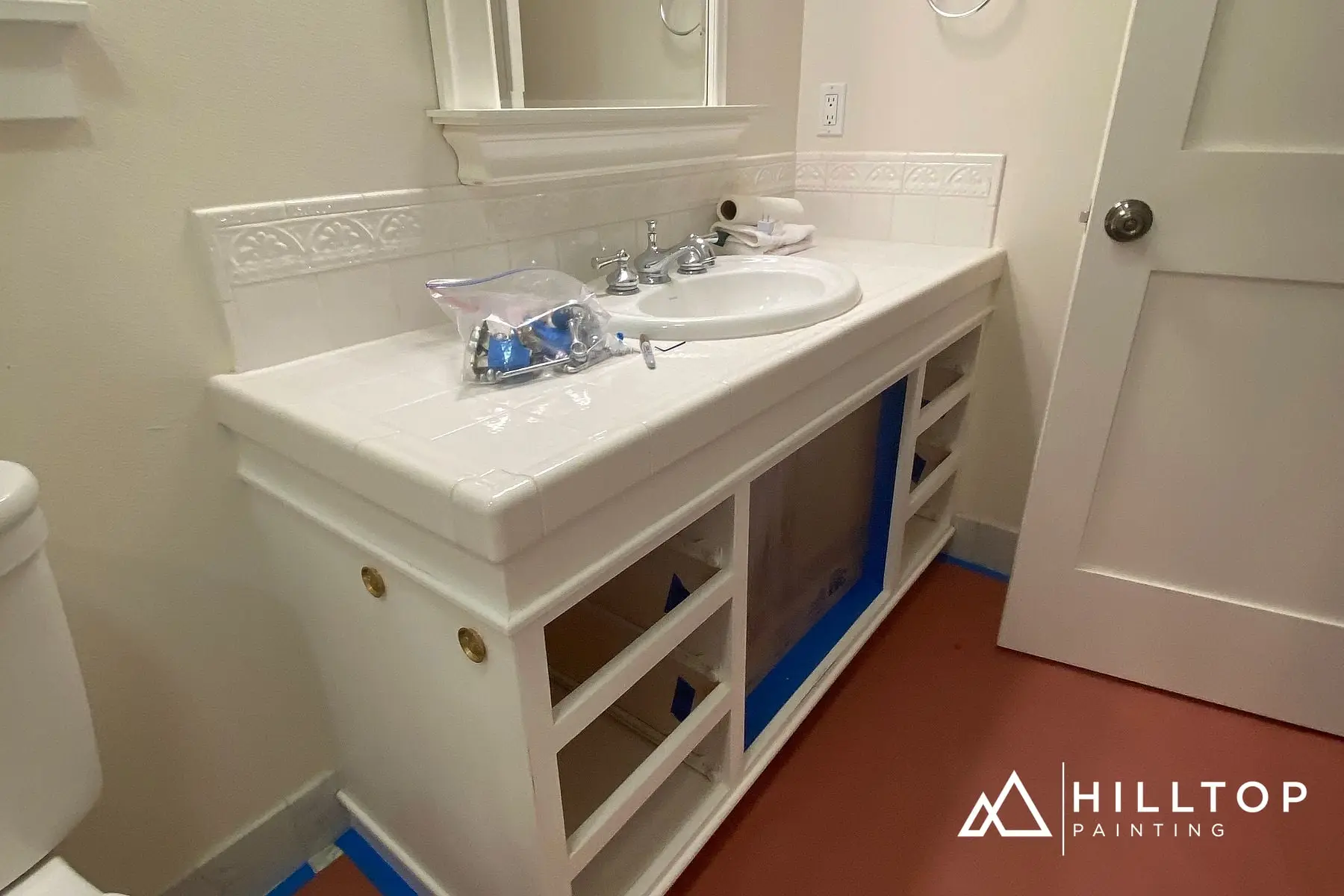 Before: A White Farmhouse Kitchen & Its Matching Bath — Early Bellingham Cabinet Work That Still Holds Up