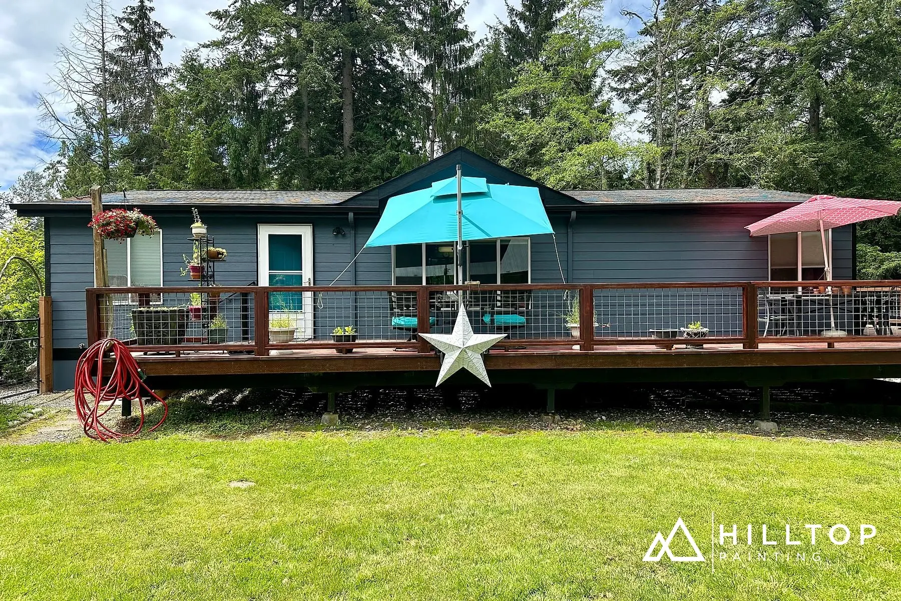Outerspace SW 6251 & a Calypso Door on a Birch Bay-Area Cabin — photo 1