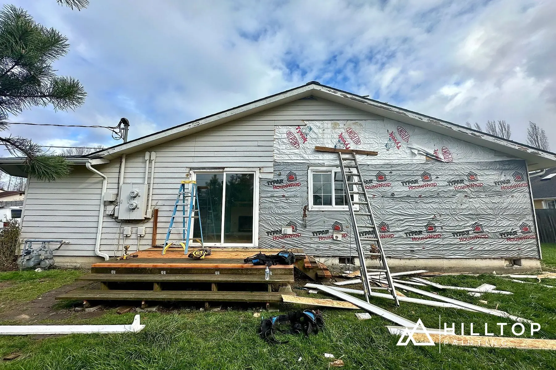 Before: A Bellingham Rental Duplex — Re-Sided, Decked & Turned Navy in Latitude
