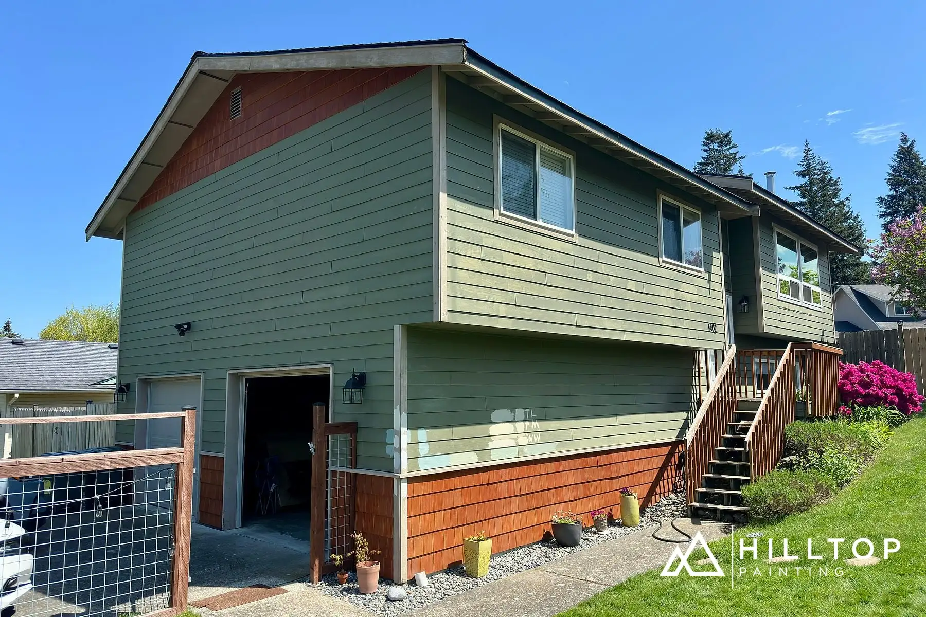 Coastal Plain SW 6192, New Fascia & Fresh Cedar on a Bellingham Split-Entry