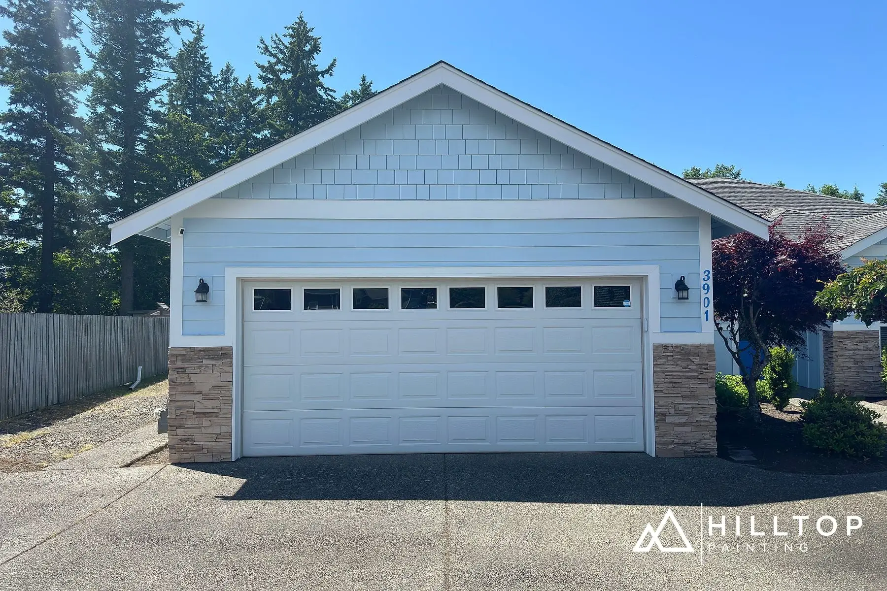 Moonmist SW 9144 with a Dynamic Blue Door — a Bellingham Rambler Lightens Up — photo 2