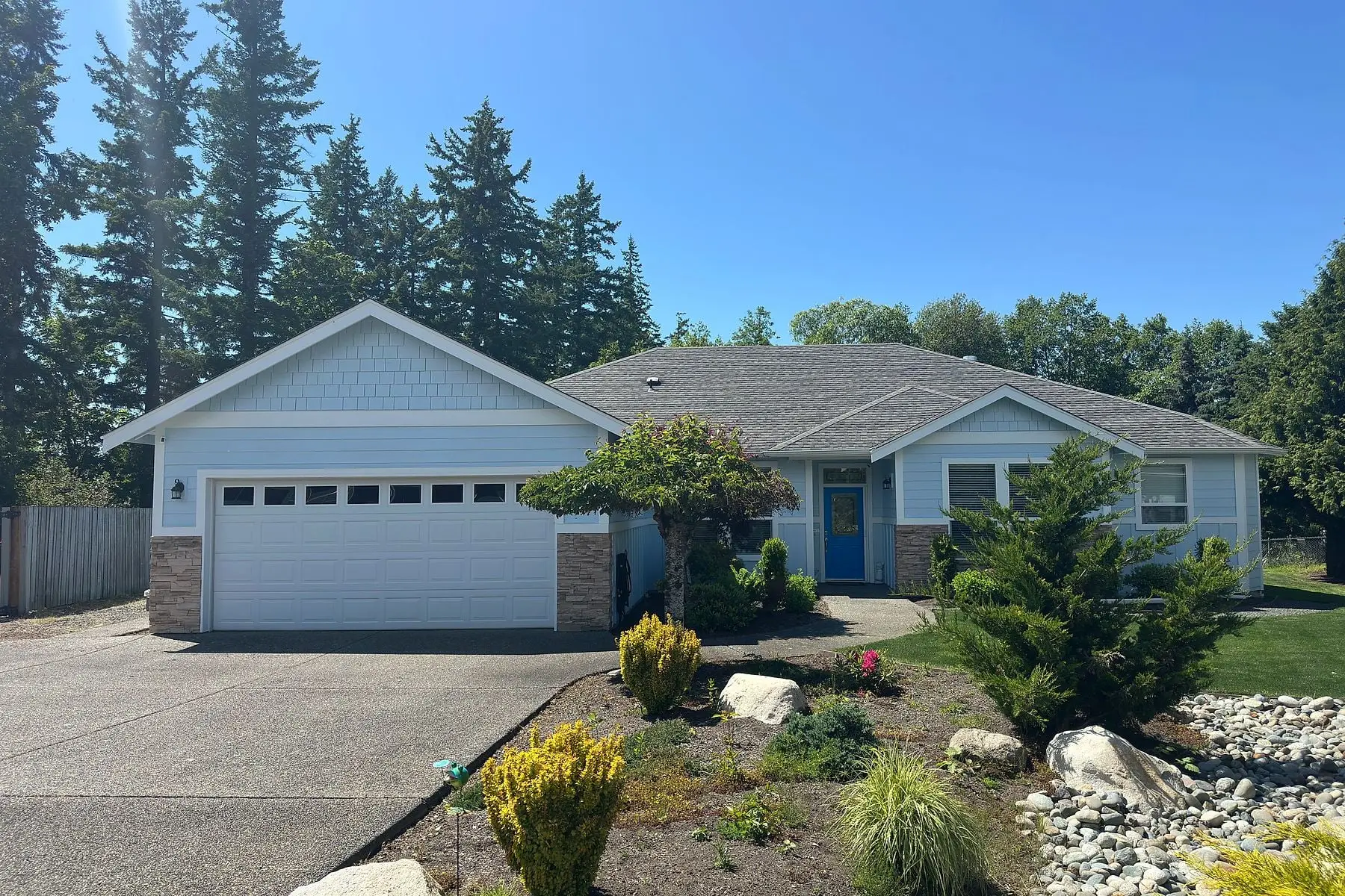 Finished exterior painting project by Hilltop Painting